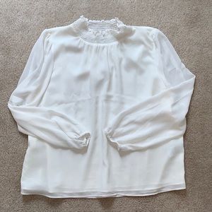 J Crew White Blouse